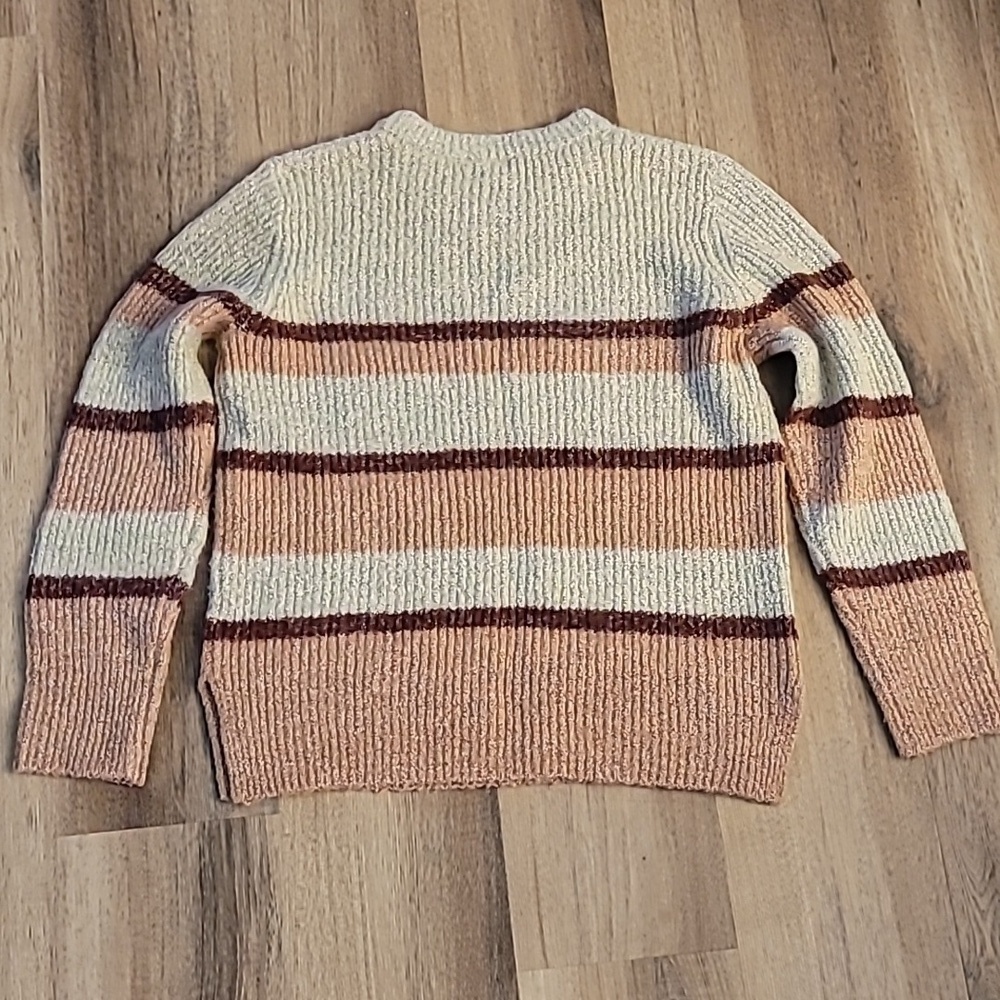 ROXY Winter Garden Striped Sweater Small - Picture 7 of 7